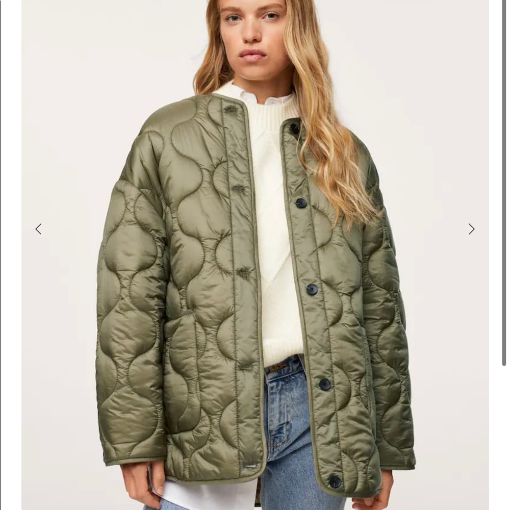 Mango Quilted Jacket NWT